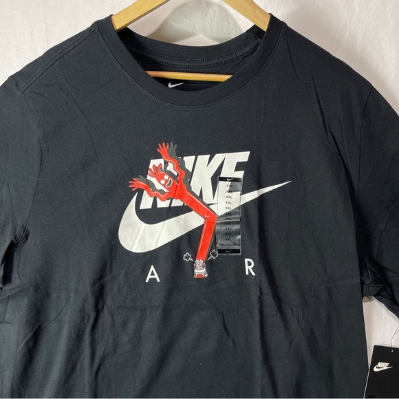 Nike Air Max 90 Wacky Tube Man Graphic T-Shirt BQ0706-010 Mens Size XXL Black. - Picture 4 of 10